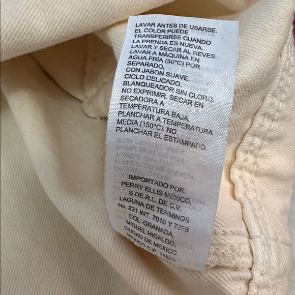 Ecru Beige Utility Jean Jacket for Women By ELLA Rafaella Sz 1X NEW! - Picture 6 of 6